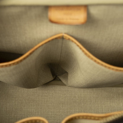 Louis Vuitton Deauville Brown Monogram Canvas Handbag — view 9