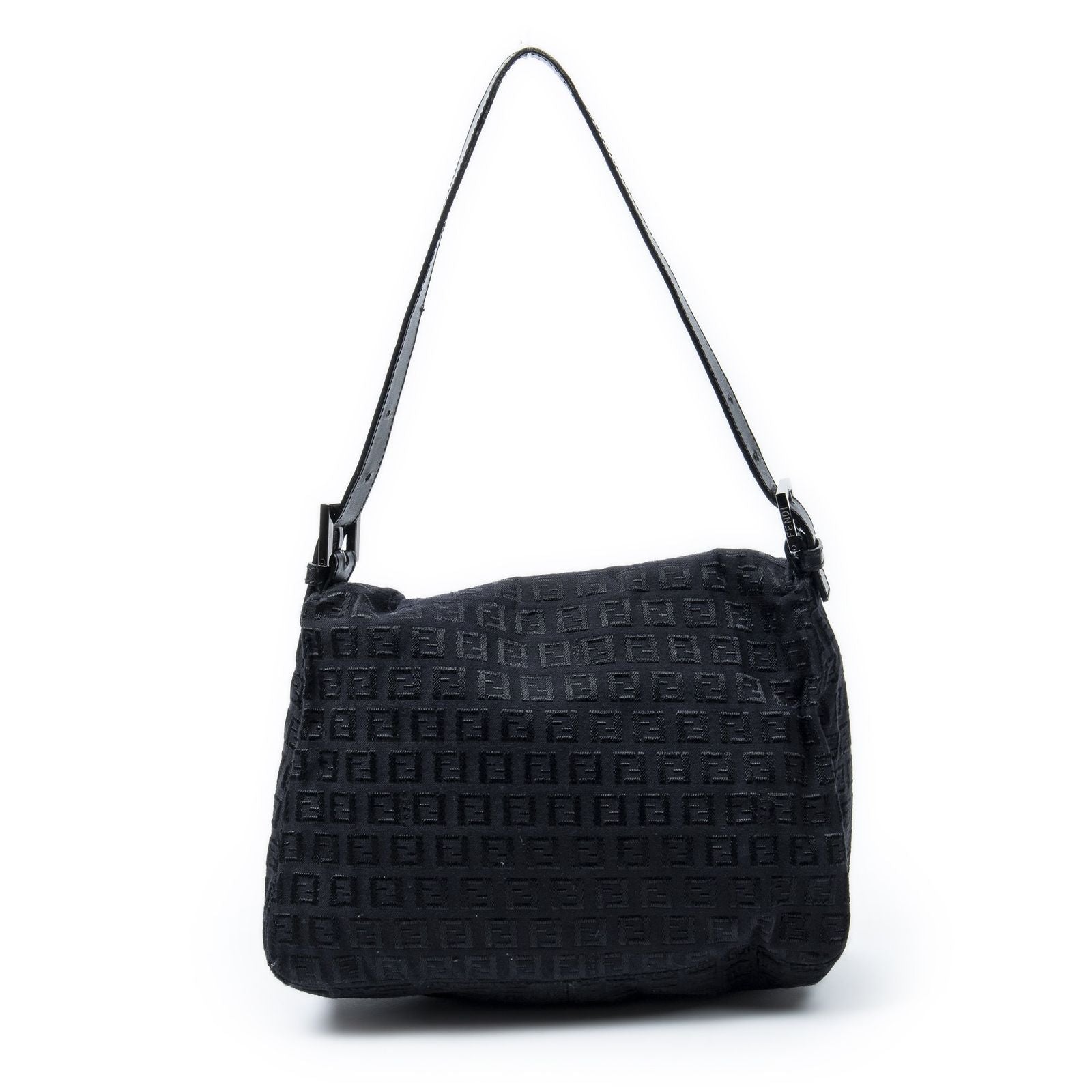 Fendi Mama Forever Black Zucchino Embossed Canvas — view 5