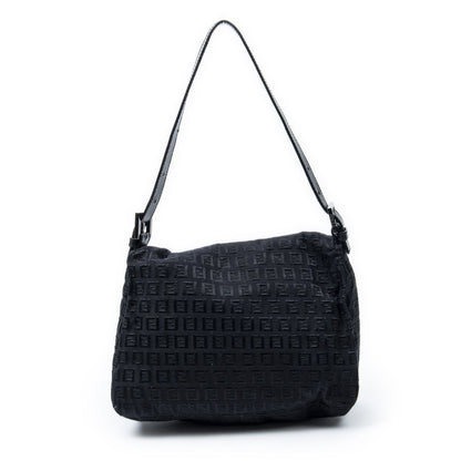 Fendi Mama Forever Black Zucchino Embossed Canvas — view 5