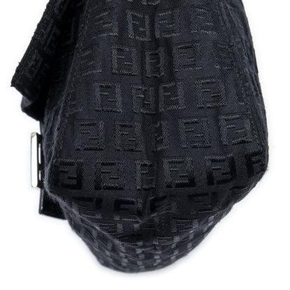 Fendi Mama Forever Black Zucchino Embossed Canvas — view 7