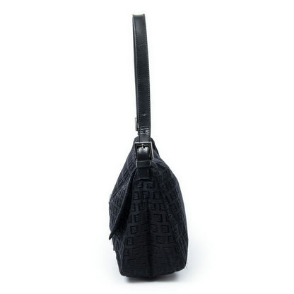Fendi Mama Forever Black Zucchino Embossed Canvas — view 3