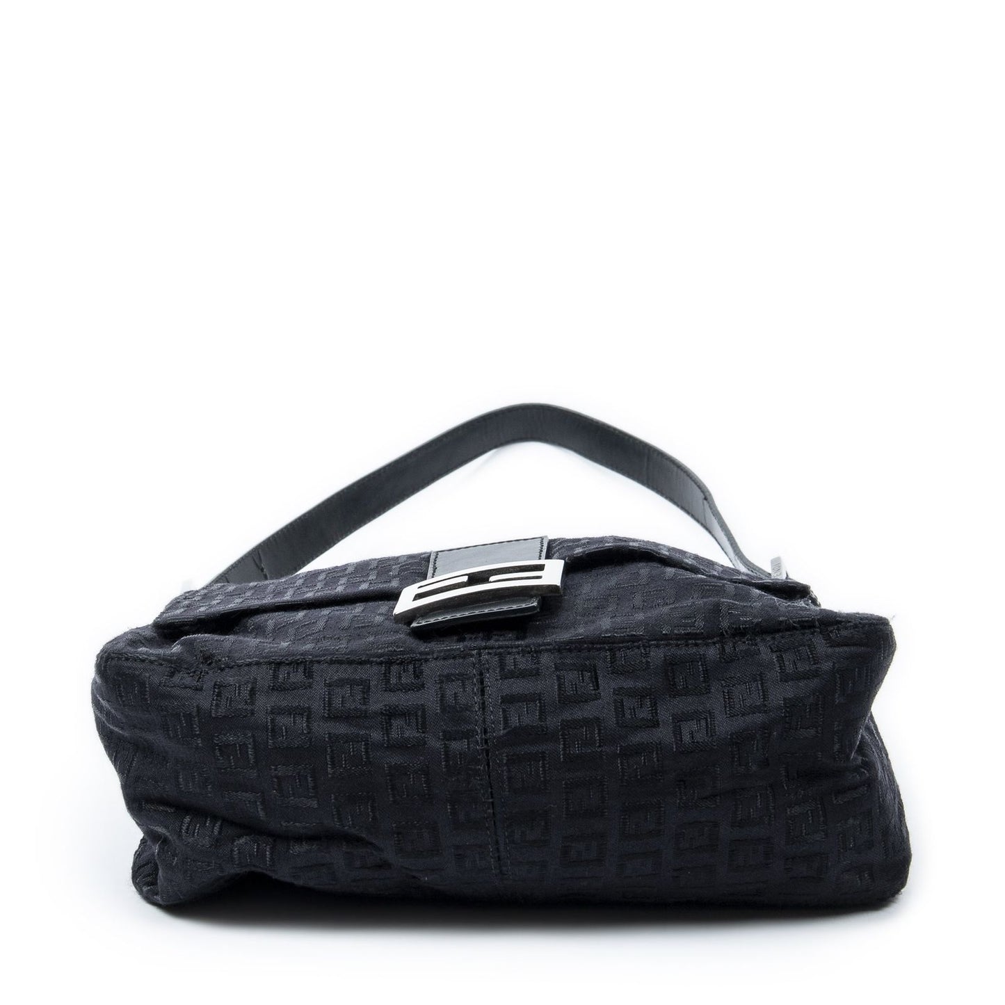 Fendi Mama Forever Black Zucchino Embossed Canvas — view 6