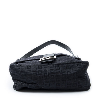 Fendi Mama Forever Black Zucchino Embossed Canvas — view 6