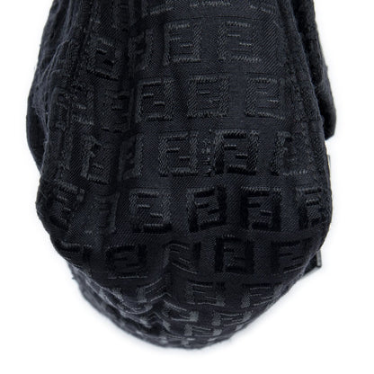Fendi Mama Forever Black Zucchino Embossed Canvas — view 8