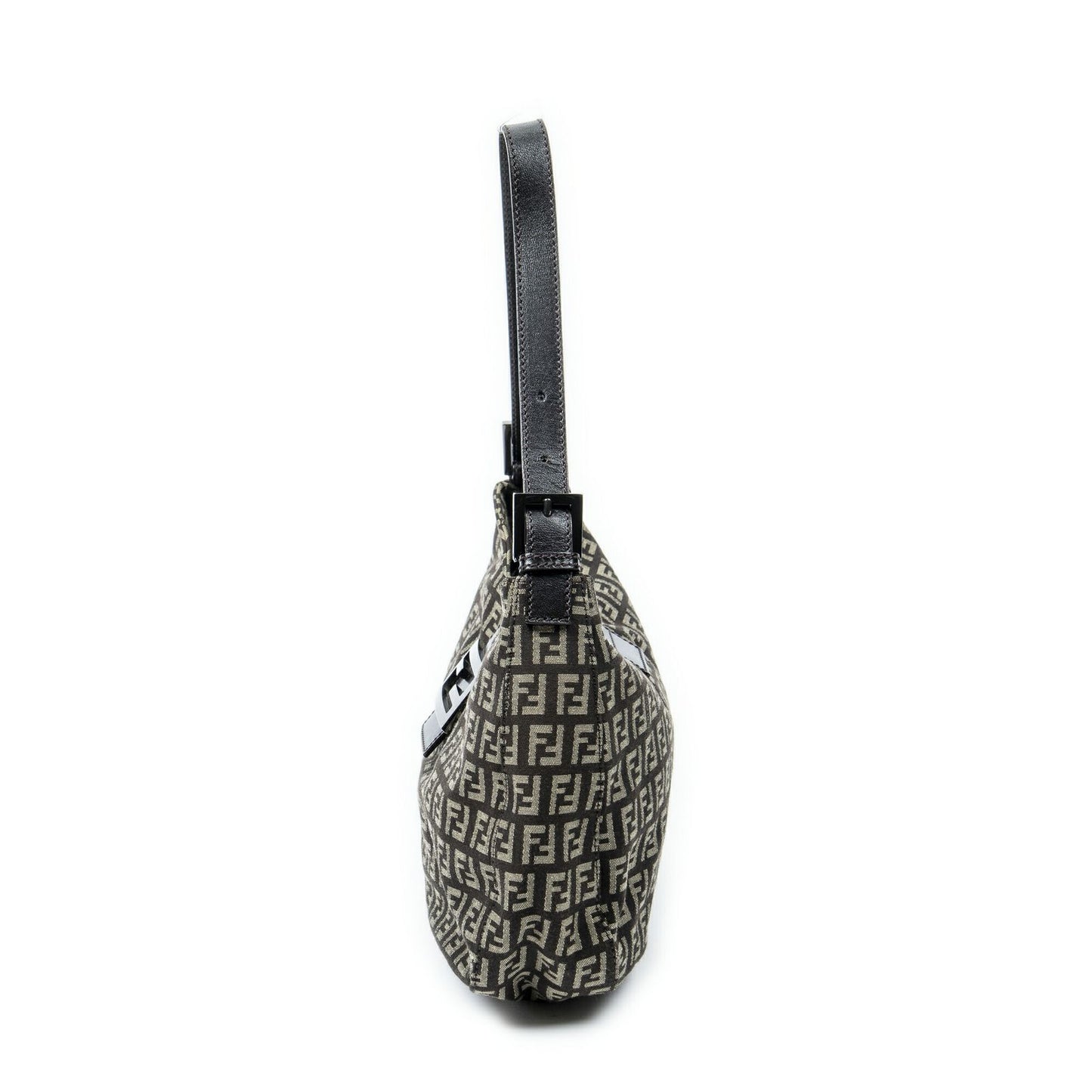 Fendi Shoulder Hobo Beige Dark Brown Zucchino Canvas — view 3
