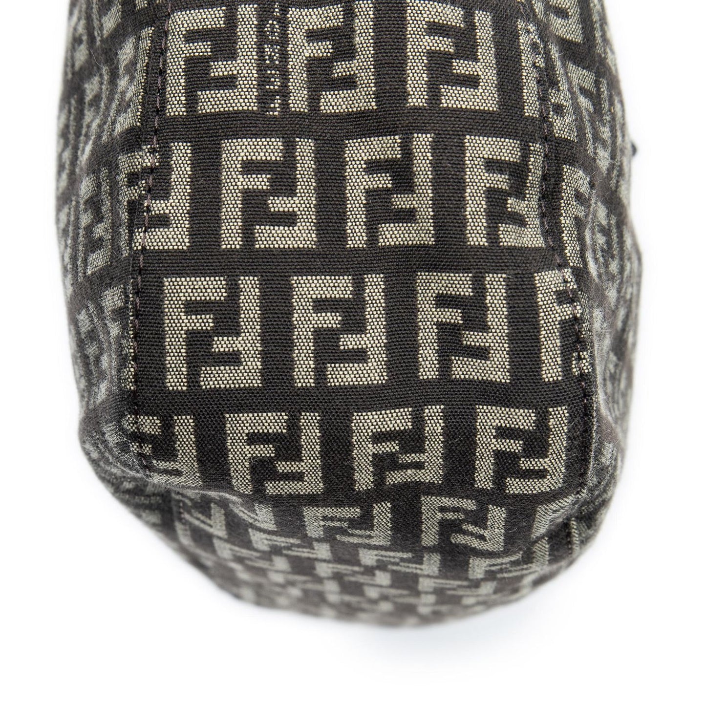 Fendi Shoulder Hobo Beige Dark Brown Zucchino Canvas — view 8