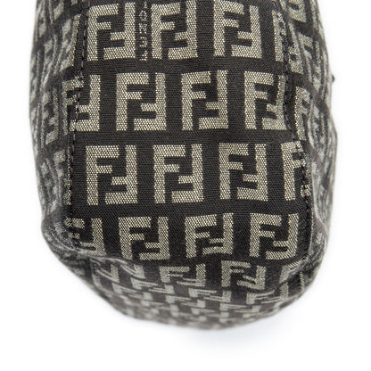 Fendi Shoulder Hobo Beige Dark Brown Zucchino Canvas — view 8