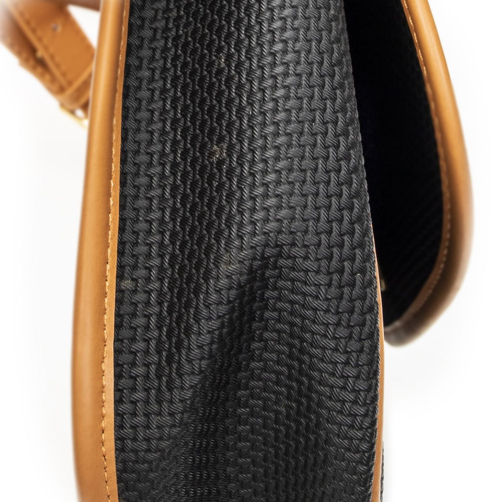 Saint Laurent Yves Vintage Flap Crossbody Black Tang Gogh Canvas — view 7