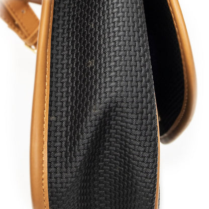 Saint Laurent Yves Vintage Flap Crossbody Black Tang Gogh Canvas — view 7