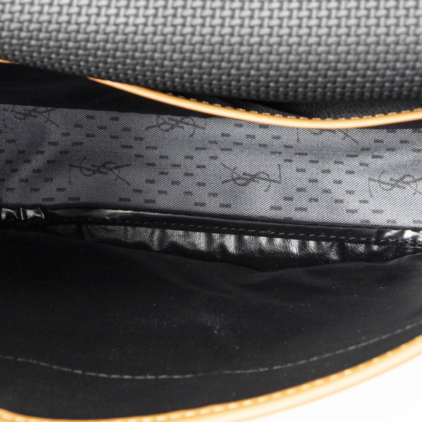 Saint Laurent Yves Vintage Flap Crossbody Black Tang Gogh Canvas — view 9