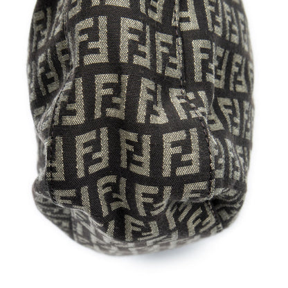 Fendi Shoulder Hobo Beige Dark Brown Zucchino Canvas — view 7