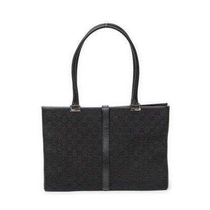 Gucci Large Square Bamb Tote Black GG Canvas — view 5