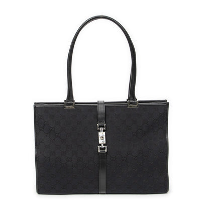 Gucci Large Square Bamb Tote Black GG Canvas