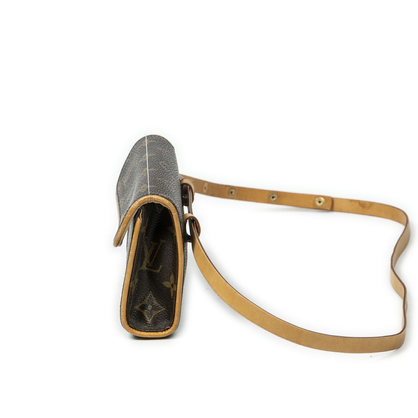 Louis Vuitton Pochette Florentine Brown Monogram Canvas Handbag — view 3