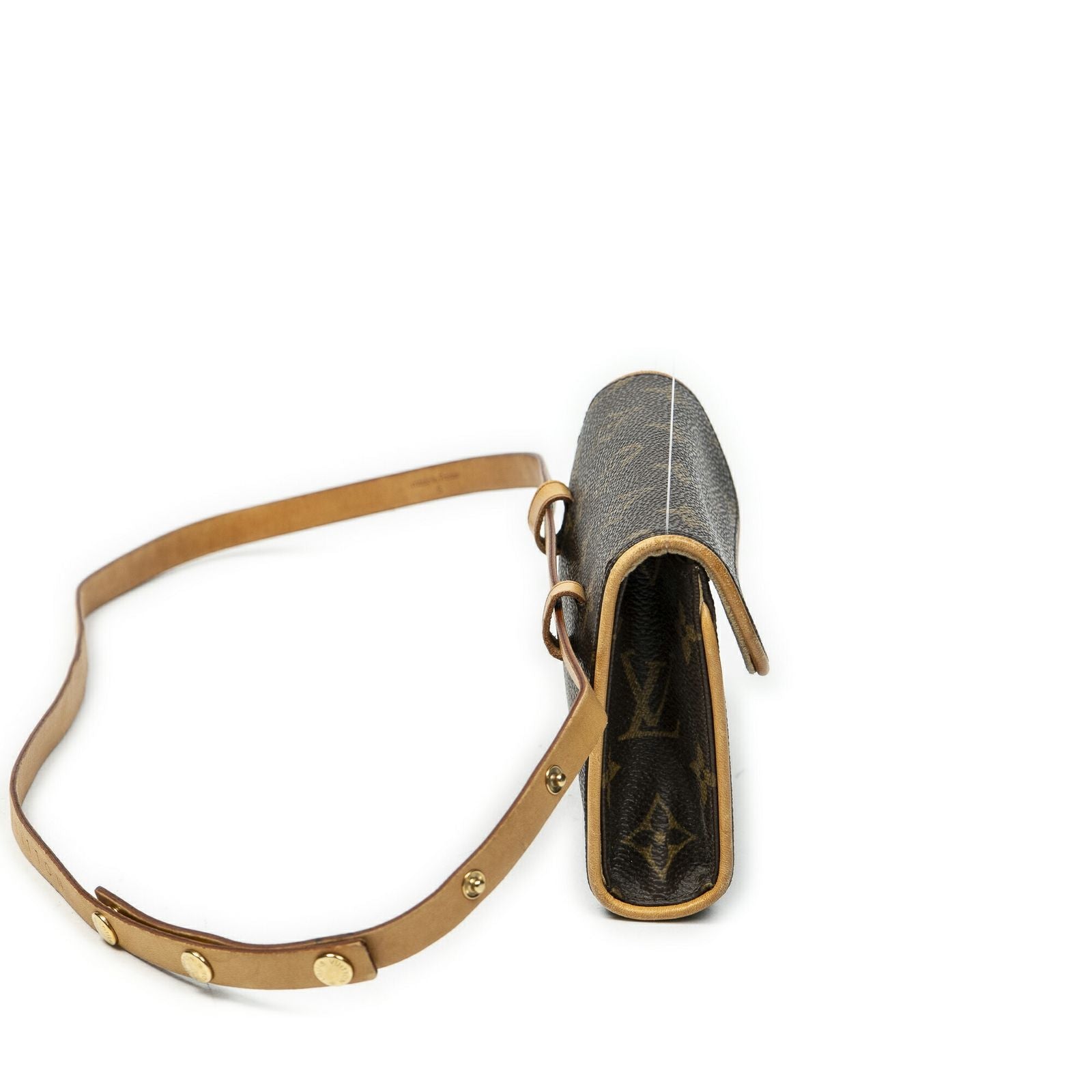 Louis Vuitton Pochette Florentine Brown Monogram Canvas Handbag — view 4