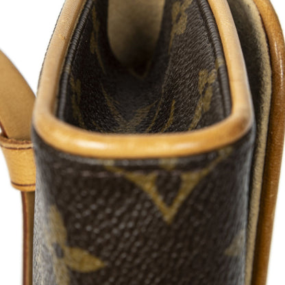 Louis Vuitton Pochette Florentine Brown Monogram Canvas Handbag — view 8