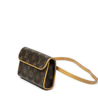 Louis Vuitton Pochette Florentine Brown Monogram Canvas Handbag — view 2