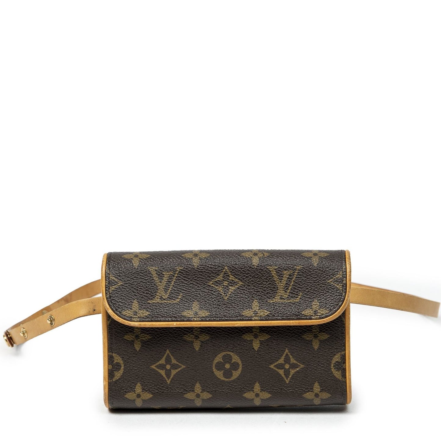 Louis Vuitton Pochette Florentine Brown Monogram Canvas Handbag