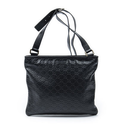 Gucci Large Square Zip Messenger Black Guccissima
