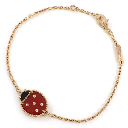 Van Cleef & Arpels Bracelet Lucky Spring Closed Wing Ladybug Onyx Carnelian 18k