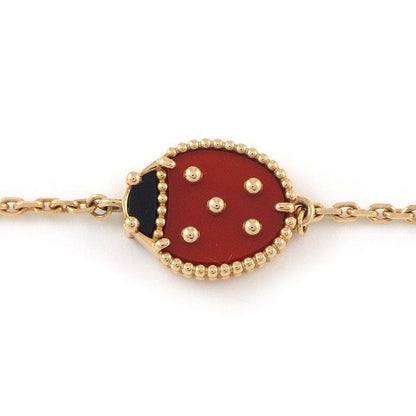 Van Cleef & Arpels Bracelet Lucky Spring Closed Wing Ladybug Onyx Carnelian 18k — view 2