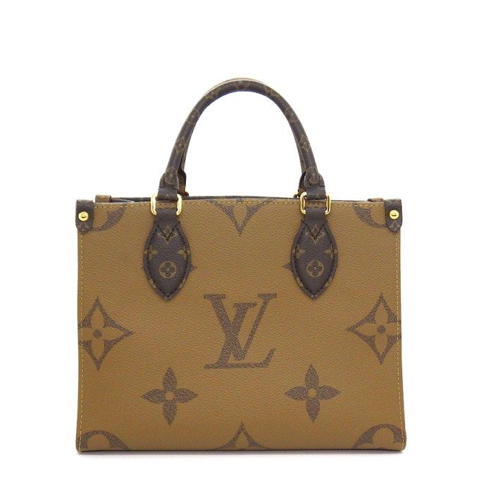 Louis Vuitton Tote On The Go PM Brown Monogram Canvas Reverse — view 2