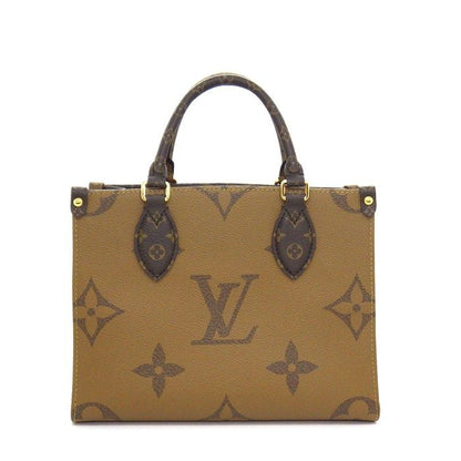 Louis Vuitton Tote On The Go PM Brown Monogram Canvas Reverse — view 2