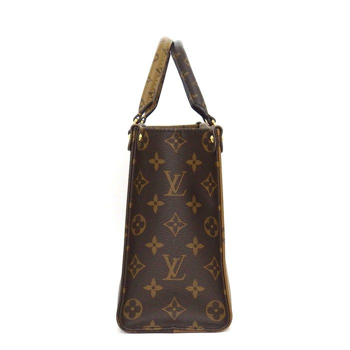 Louis Vuitton Tote On The Go PM Brown Monogram Canvas Reverse — view 3