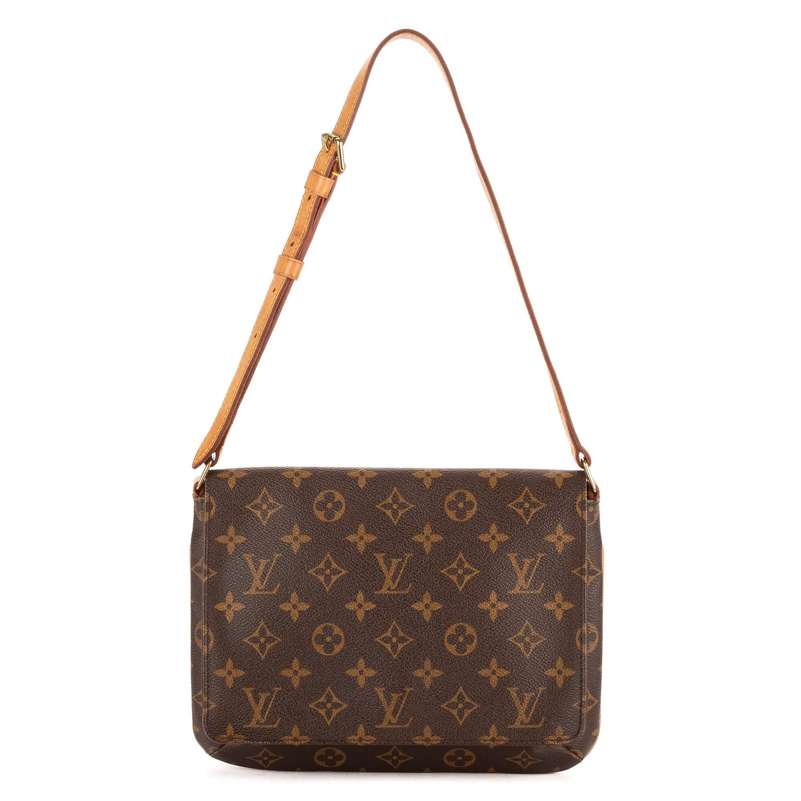 Louis Vuitton Musette Tango Brown Monogram Canvas Messenger Bag