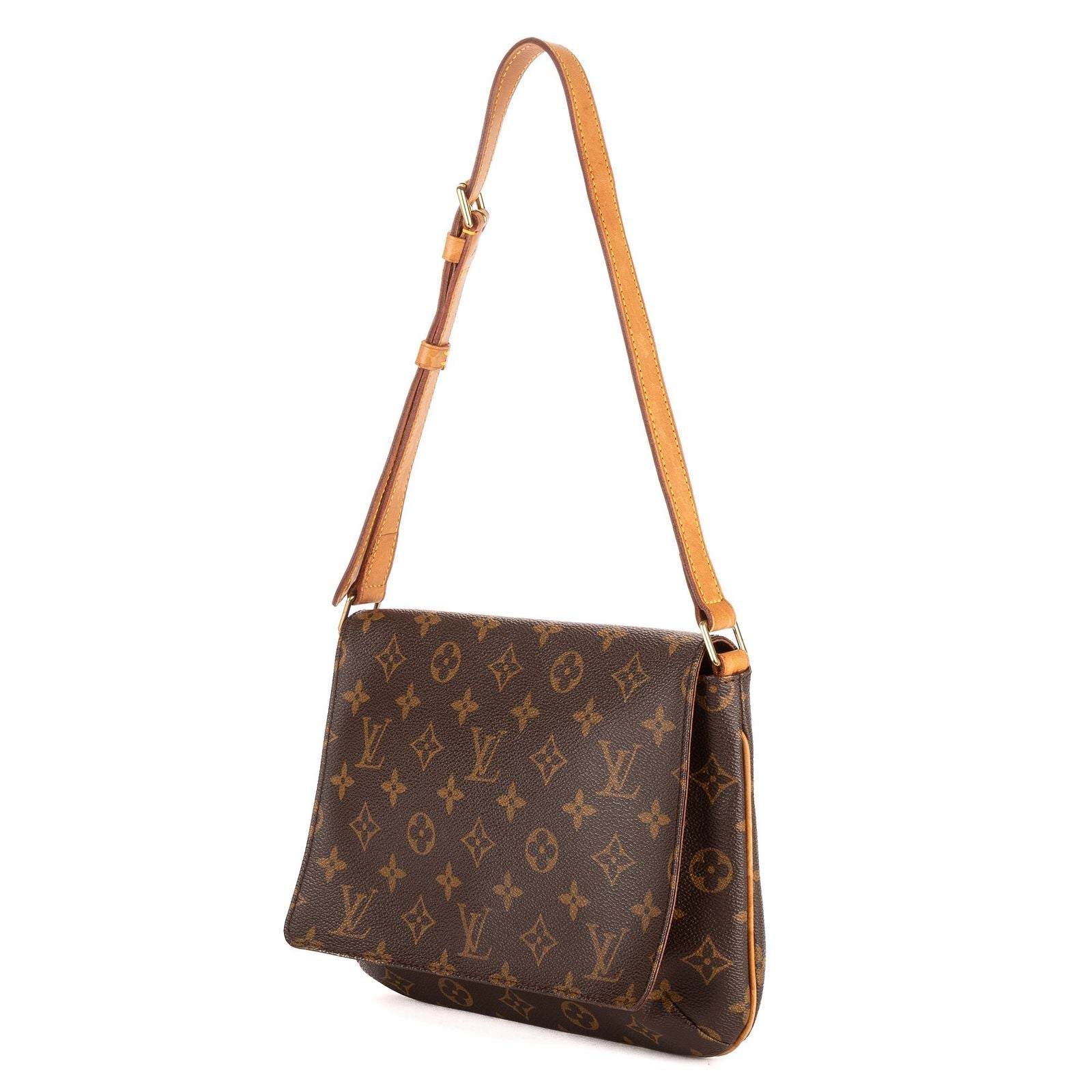Louis Vuitton Musette Tango Brown Monogram Canvas Messenger Bag — view 2