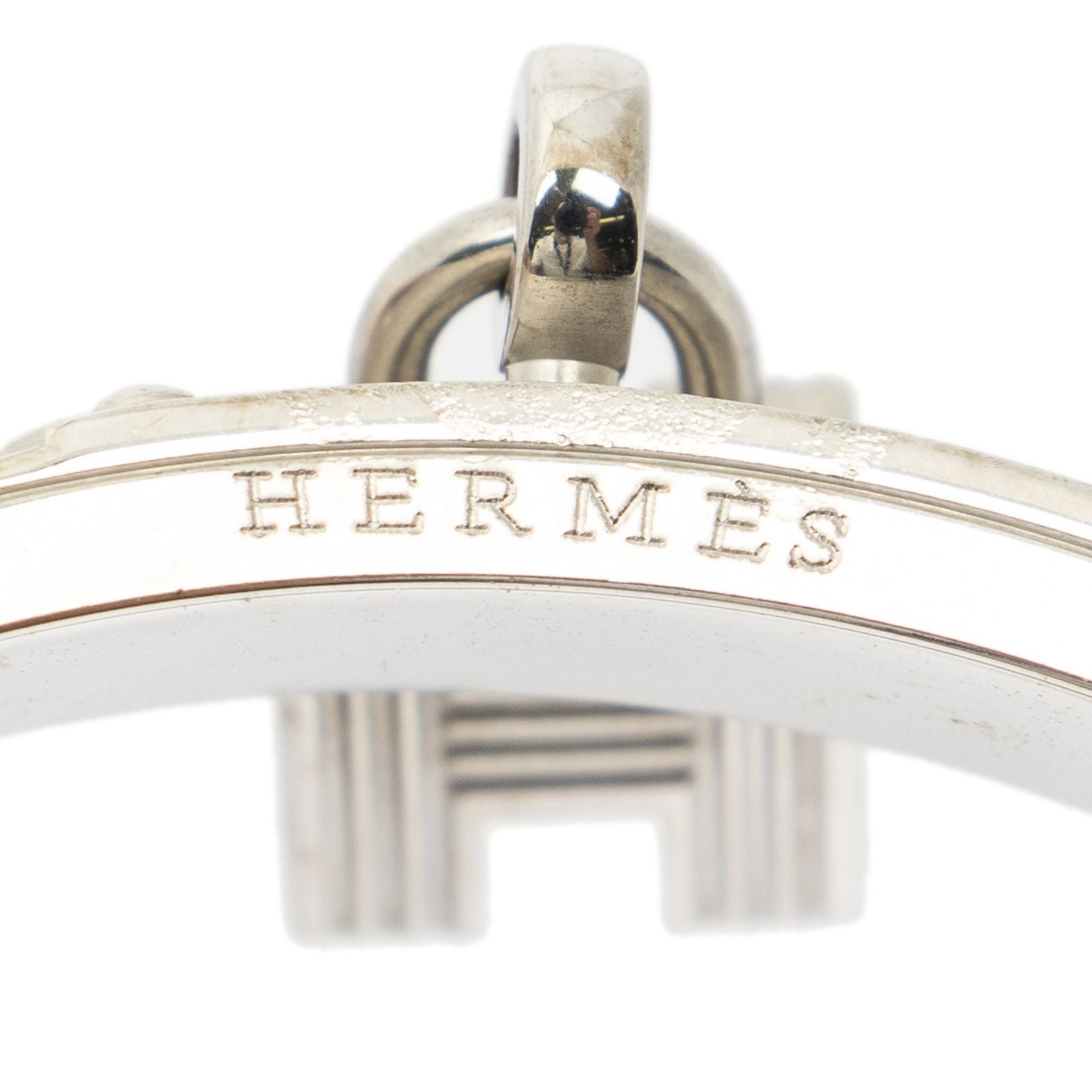Hermes Kelly Lock Bracelet Orange Calfskin Leather — view 4