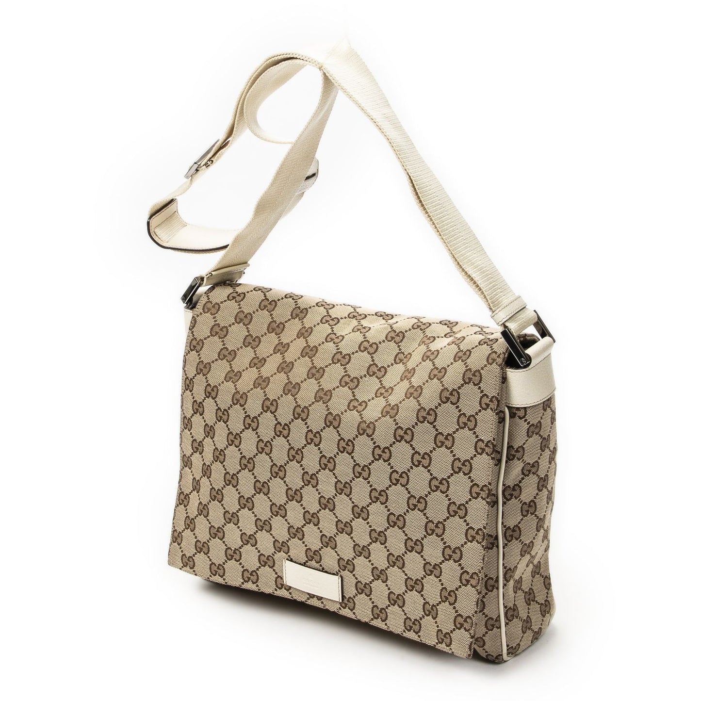 Gucci Flap Messenger Ivory Beige GG Canvas — view 2