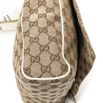 Gucci Flap Messenger Ivory Beige GG Canvas — view 7