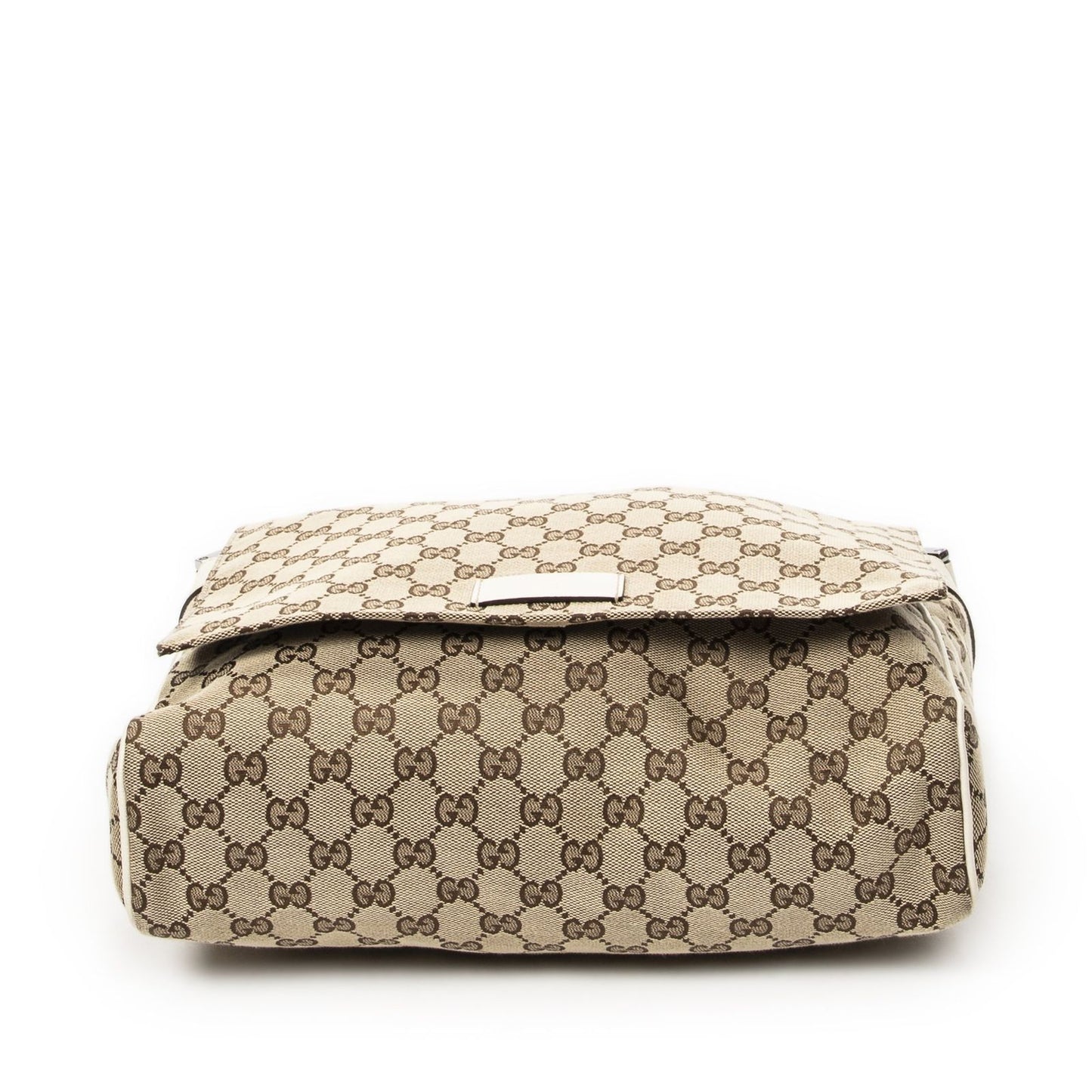 Gucci Flap Messenger Ivory Beige GG Canvas — view 6