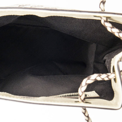 Gucci Open Tote Beige GG Canvas a with Braided Handle — view 9