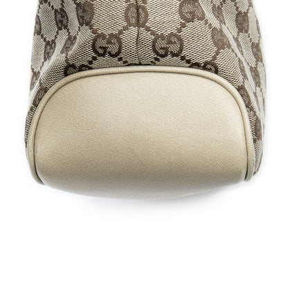 Gucci Open Tote Beige GG Canvas a with Braided Handle — view 8