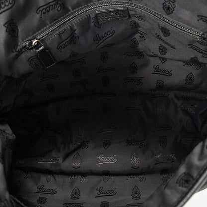 Gucci Large Flap Messenger Black Guccissima — view 9