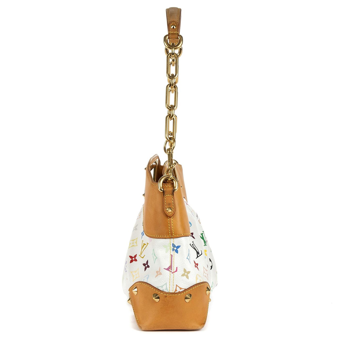 Louis Vuitton Judy White Multicolor Colorful Monogram Canvas Messenger Bag — view 4