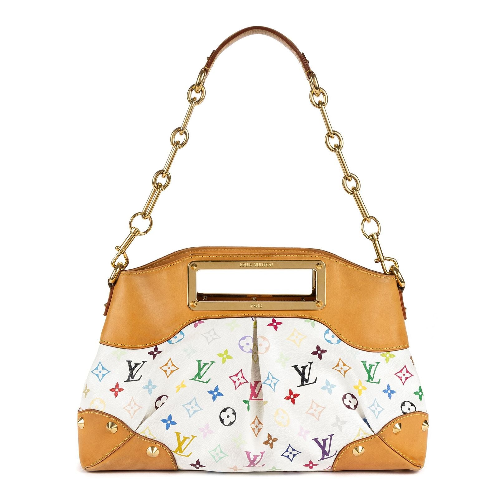 Louis Vuitton Judy White Multicolor Colorful Monogram Canvas Messenger Bag