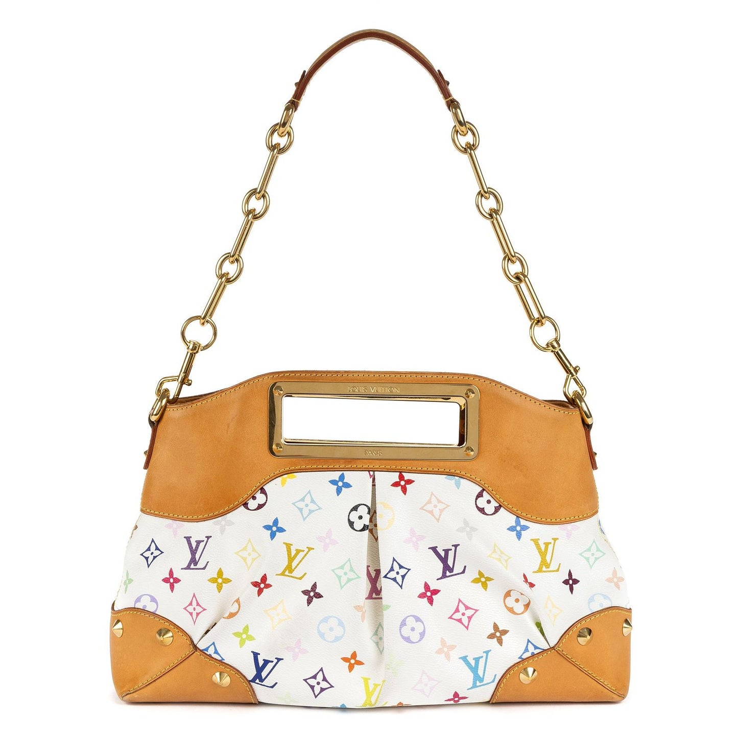 Louis Vuitton Judy White Multicolor Colorful Monogram Canvas Messenger Bag — view 5