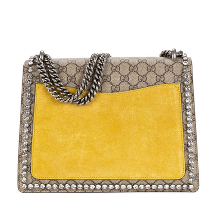 Gucci Crystal Bow GG Supreme Dionysus Beige Yellow Pink with a Presence of — view 5