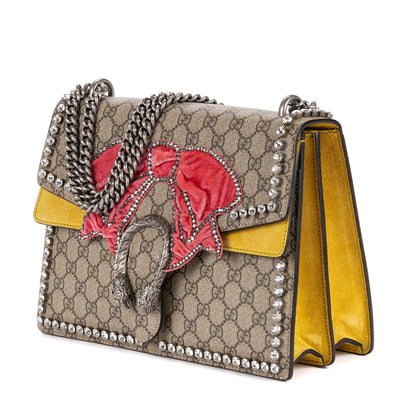 Gucci Crystal Bow GG Supreme Dionysus Beige Yellow Pink with a Presence of — view 2