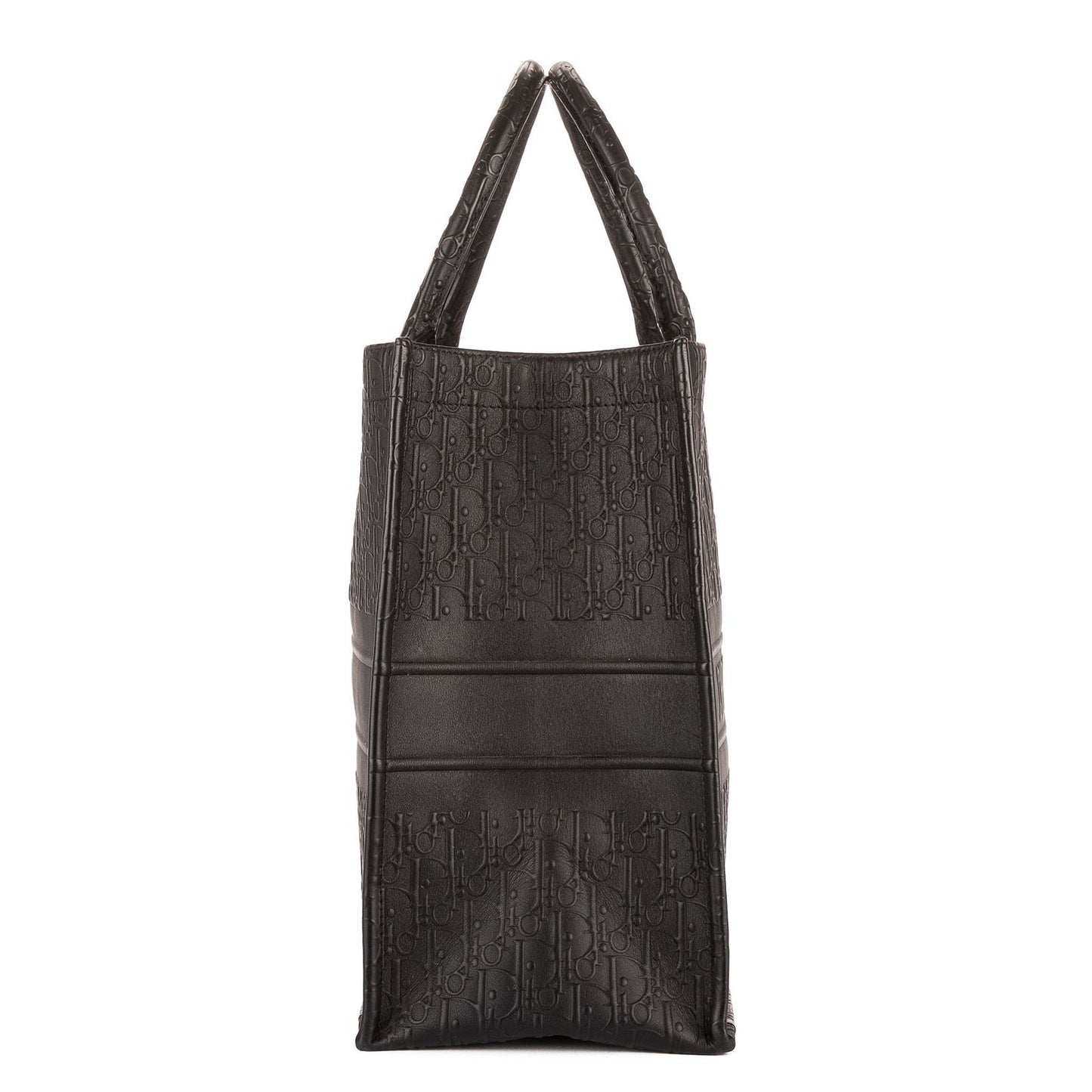 Dior Book Tote Black Embossed Calfskin — view 4