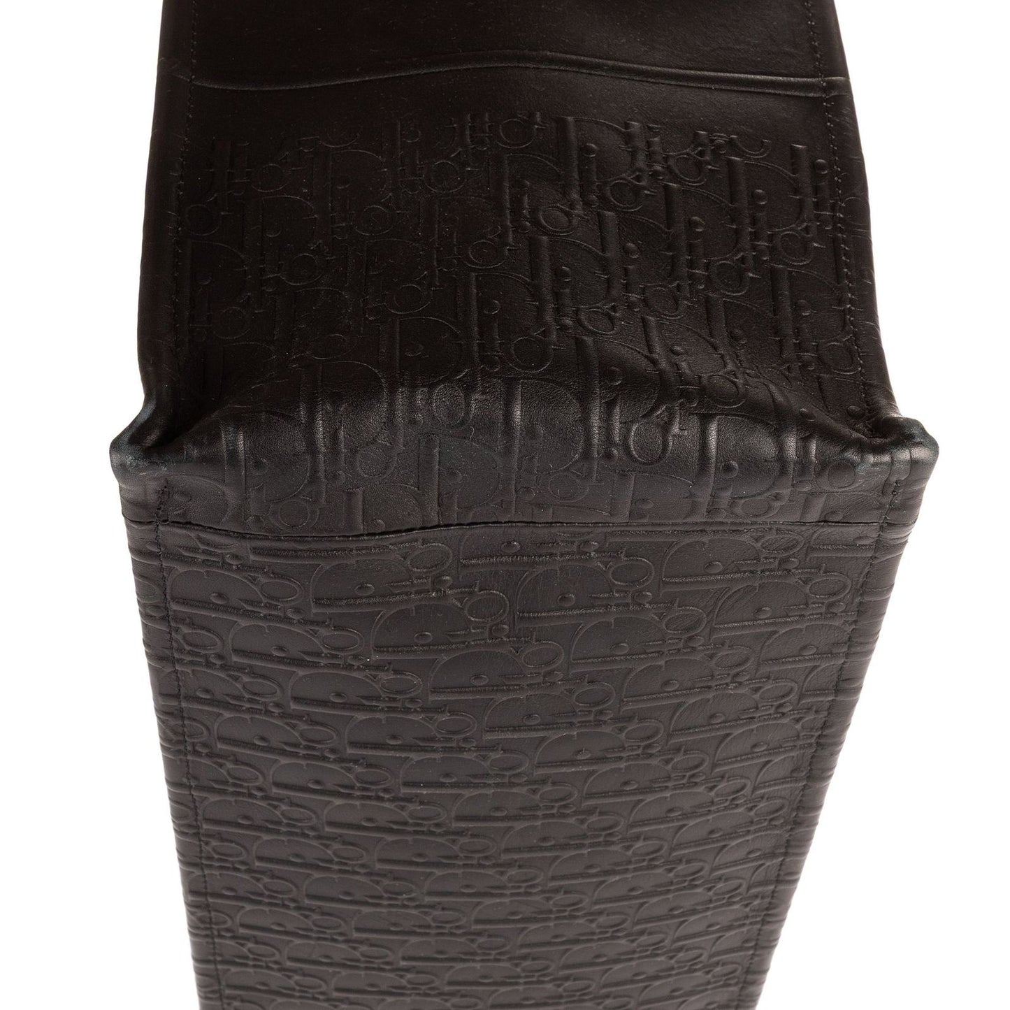 Dior Book Tote Black Embossed Calfskin — view 8