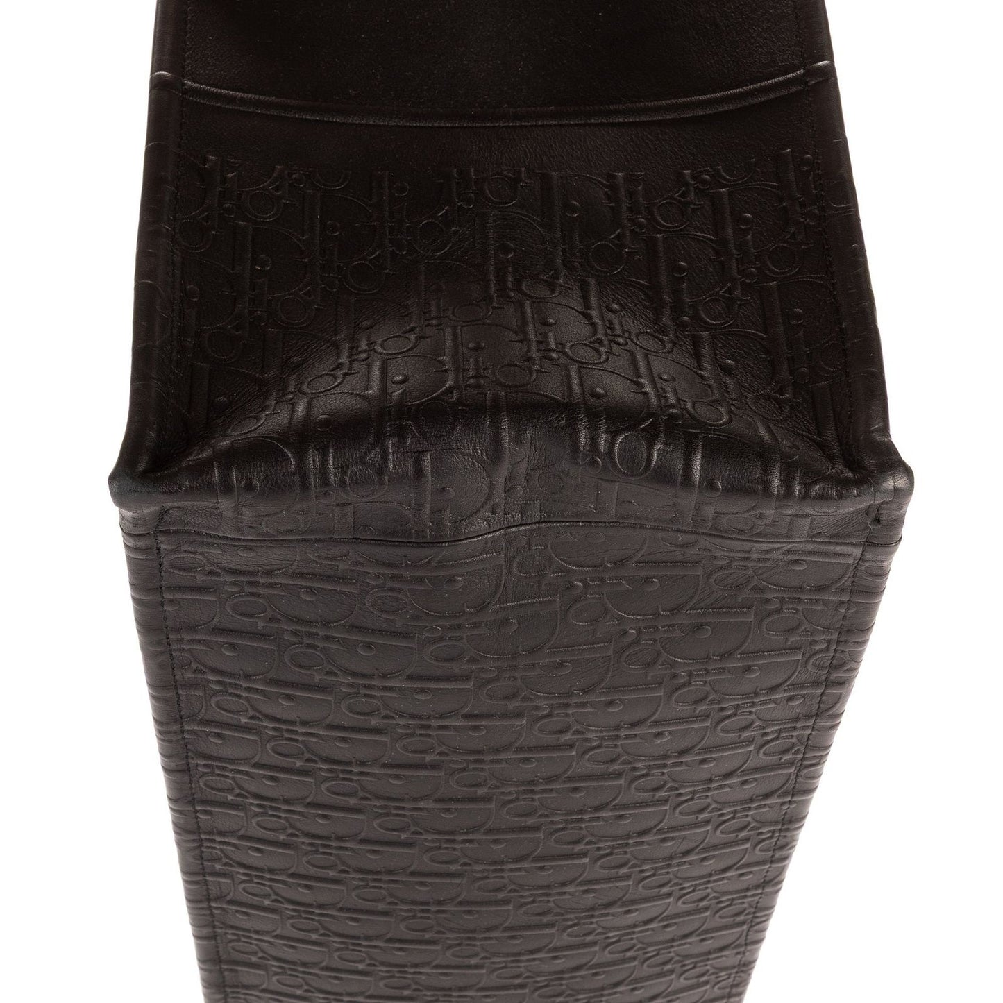 Dior Book Tote Black Embossed Calfskin — view 7