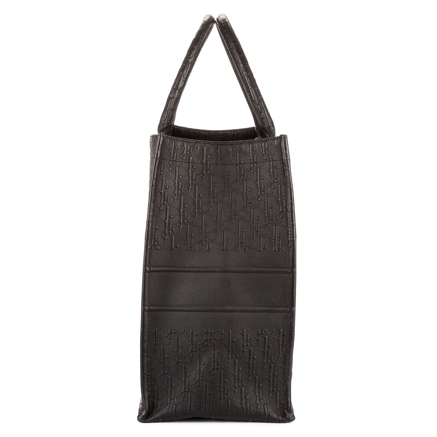 Dior Book Tote Black Embossed Calfskin — view 3