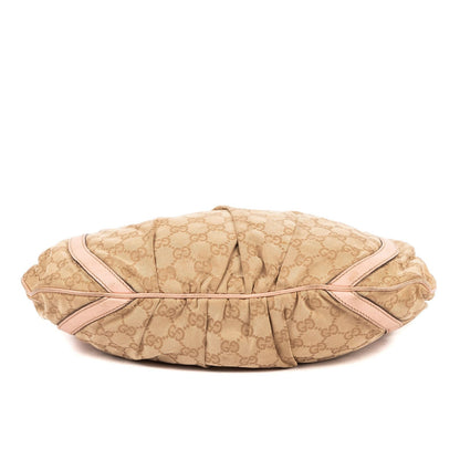 Gucci Abbey D-Sling Pink Beige Monogram Canvas Handbag — view 6