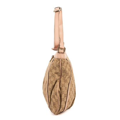 Gucci Abbey D-Sling Pink Beige Monogram Canvas Handbag — view 3