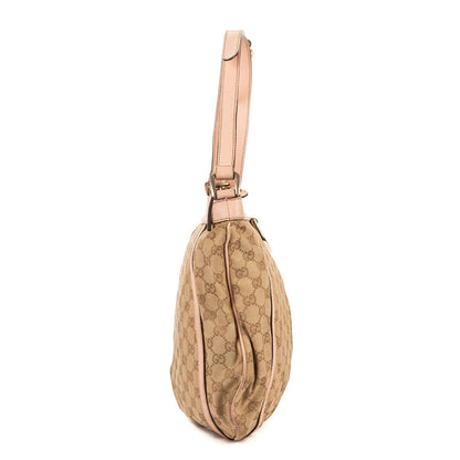 Gucci Abbey D-Sling Pink Beige Monogram Canvas Handbag — view 4