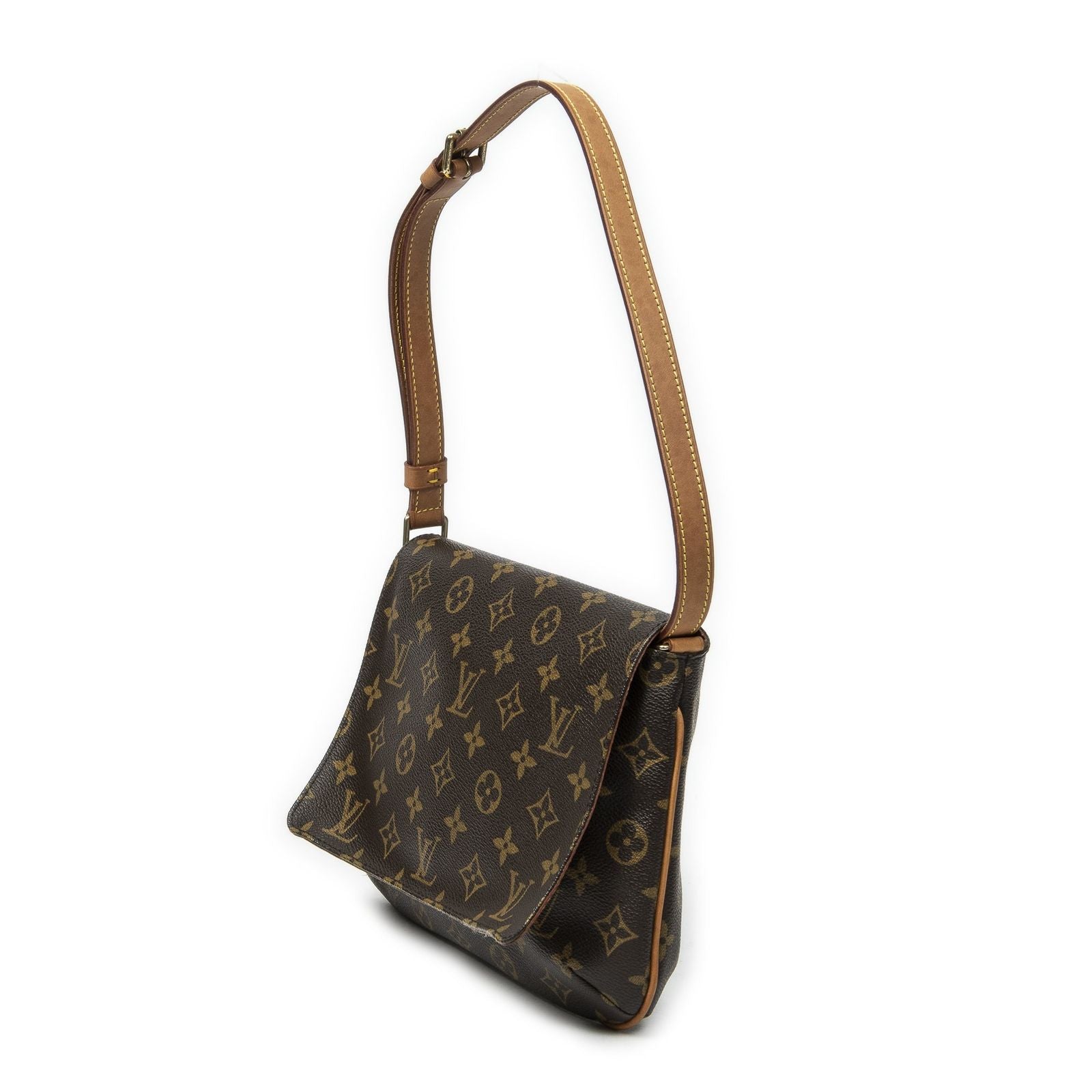 Louis Vuitton Musette Tango Brown Monogram Canvas Messenger Bag — view 2